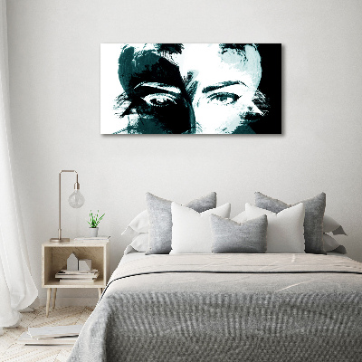 Quadro vetro Donna astratta