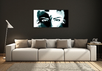 Quadro vetro Donna astratta