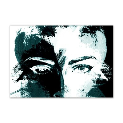 Quadro vetro Donna astratta