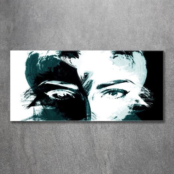 Quadro vetro Donna astratta