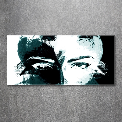 Quadro vetro Donna astratta