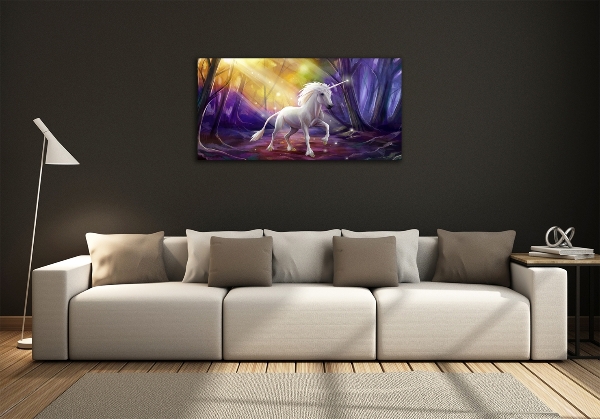 Quadro vetro Unicorno