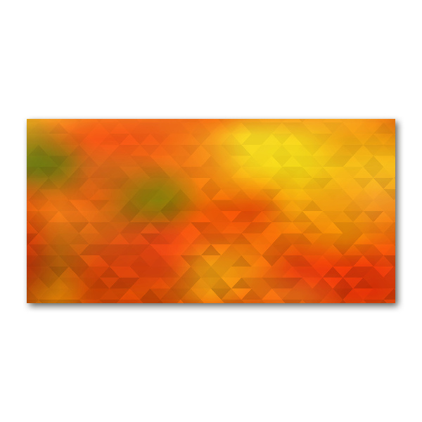 Quadro in verde Triangoli astratti