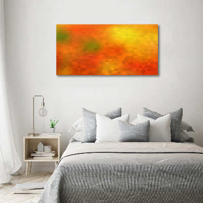 Quadro in verde Triangoli astratti