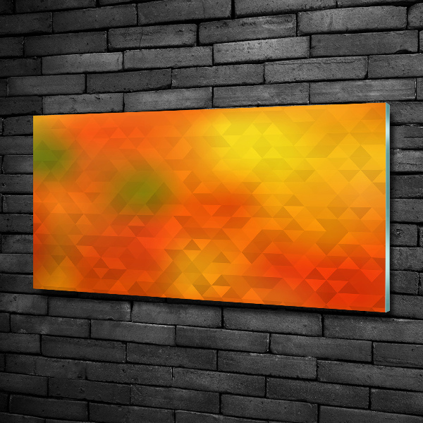 Quadro in verde Triangoli astratti