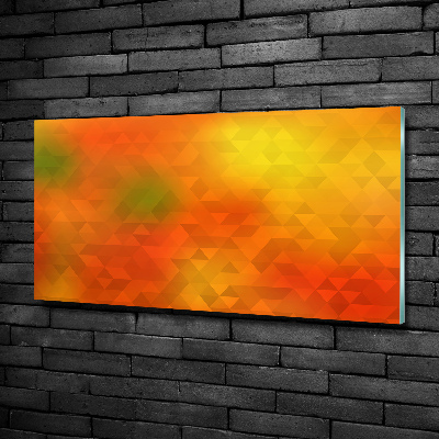 Quadro in verde Triangoli astratti