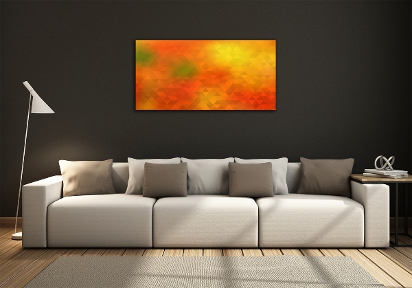 Quadro in verde Triangoli astratti