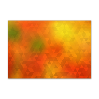 Quadro in verde Triangoli astratti