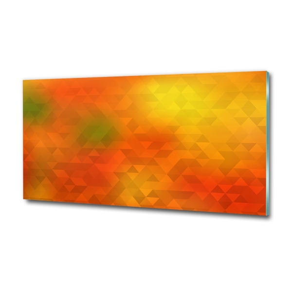 Quadro in verde Triangoli astratti