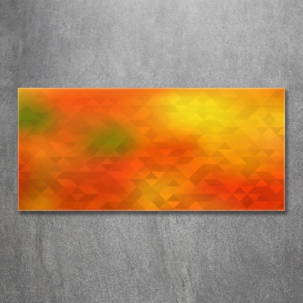 Quadro in verde Triangoli astratti