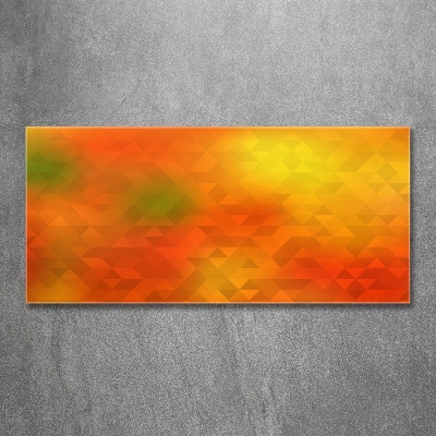 Quadro in verde Triangoli astratti