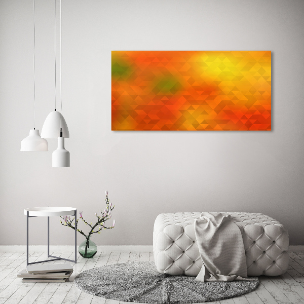 Quadro in verde Triangoli astratti