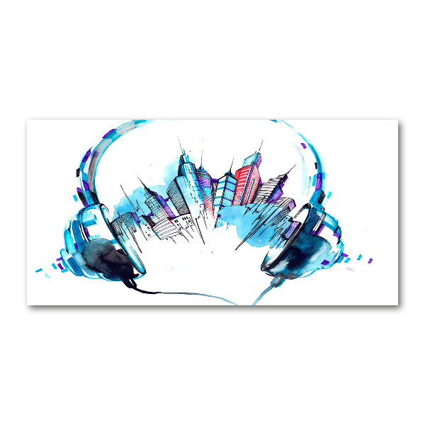 Quadro in vetro Suoni della città