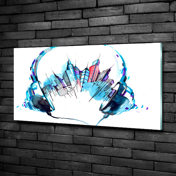 Quadro in vetro Suoni della città