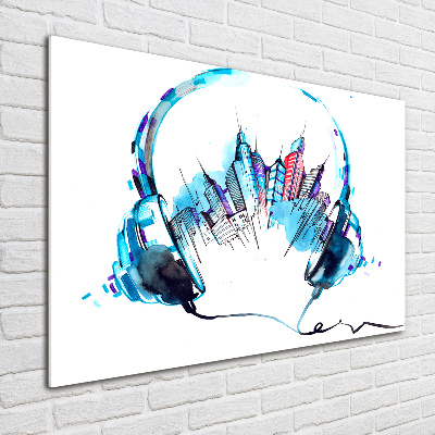 Quadro in vetro Suoni della città