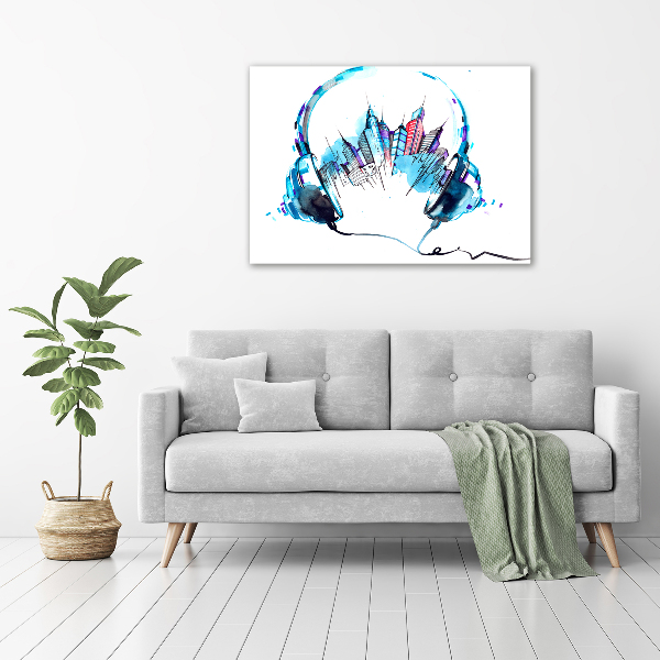 Quadro in vetro Suoni della città