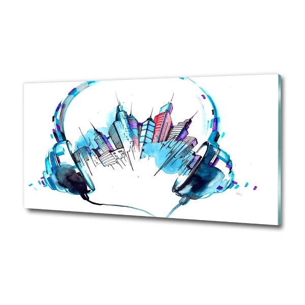 Quadro in vetro Suoni della città