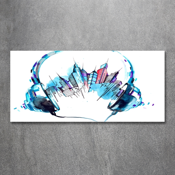 Quadro in vetro Suoni della città