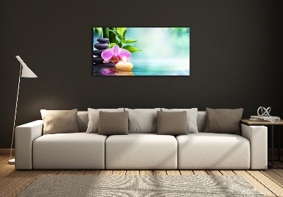 Quadro vetro Orchidea di bambù
