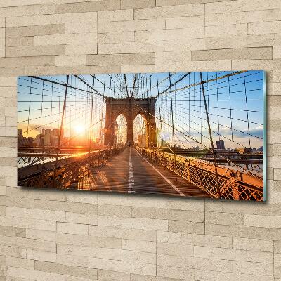 Quadro vetro Ponte di Brooklyn