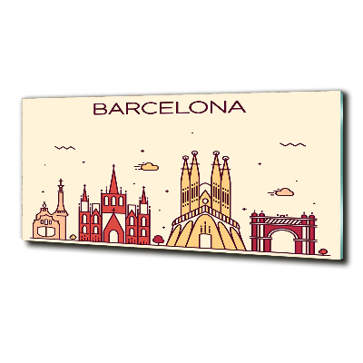 Quadro vetro L'iscrizione Barcellona