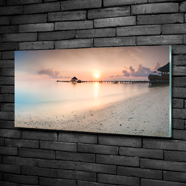 Quadro in verde Spiaggia delle Maldive