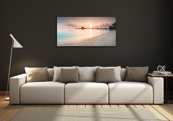 Quadro in verde Spiaggia delle Maldive