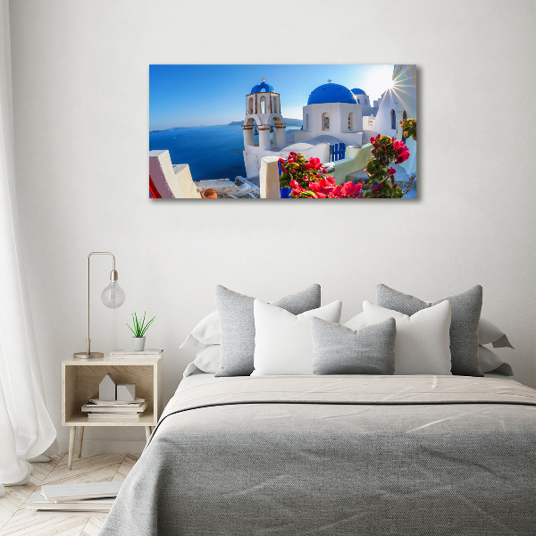 Quadro su vetro Santorini, Grecia