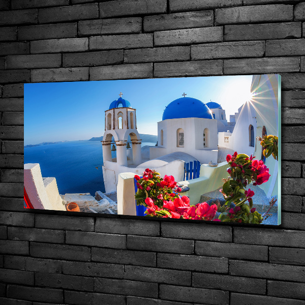 Quadro su vetro Santorini, Grecia