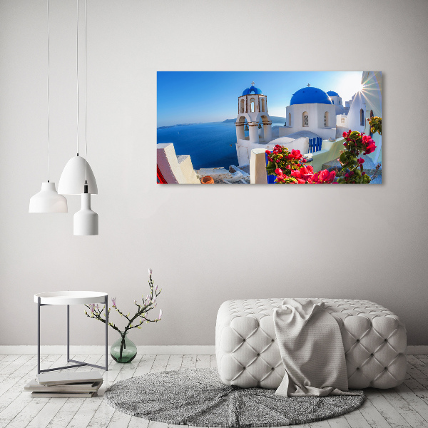 Quadro su vetro Santorini, Grecia