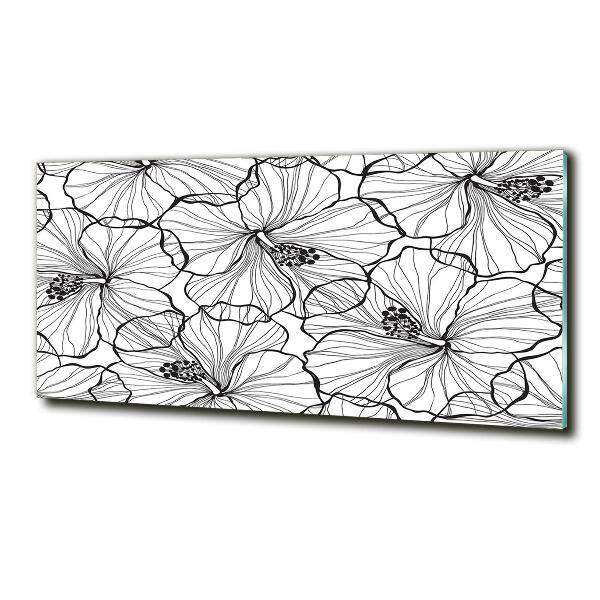 Quadro vetro Fiori hawaiani