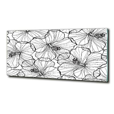 Quadro vetro Fiori hawaiani