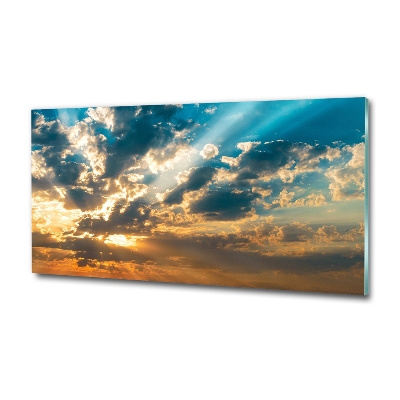 Quadro vetro Cielo al tramonto