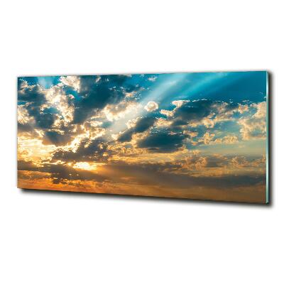 Quadro vetro Cielo al tramonto