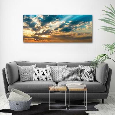 Quadro vetro Cielo al tramonto
