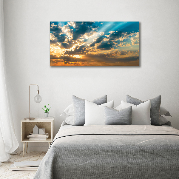 Quadro vetro Cielo al tramonto