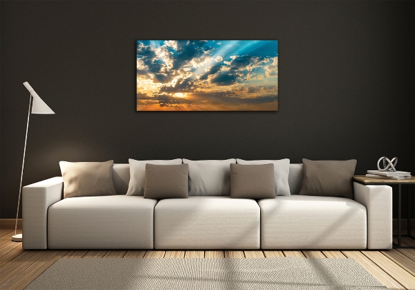 Quadro vetro Cielo al tramonto