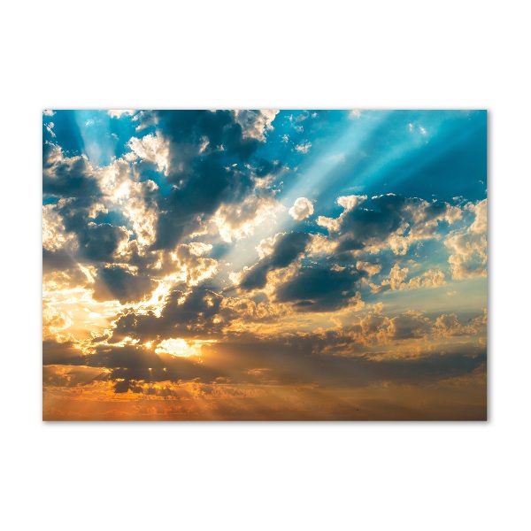 Quadro vetro Cielo al tramonto