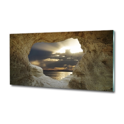 Quadro in vetro Grotta sul mare