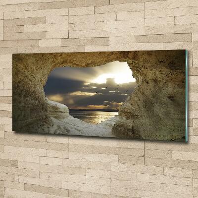 Quadro in vetro Grotta sul mare