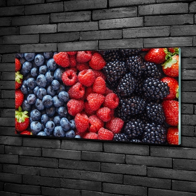 Quadro vetro Frutti di bosco