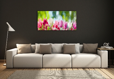 Quadro su vetro Tulipani