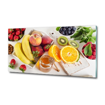 Quadro vetro Frutta e miele