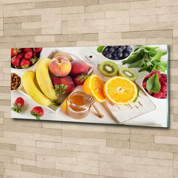 Quadro vetro Frutta e miele