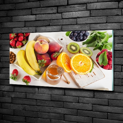Quadro vetro Frutta e miele