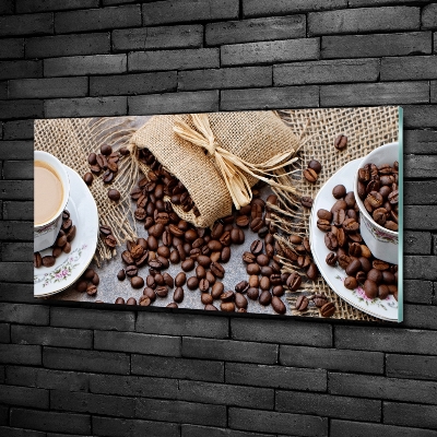 Quadro su vetro Caffè con latte