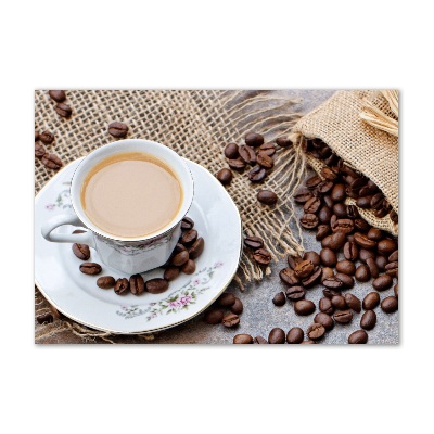 Quadro su vetro Caffè con latte