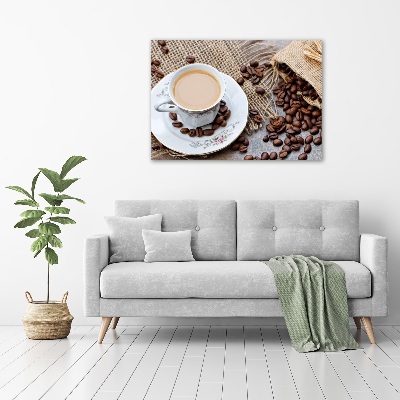 Quadro su vetro Caffè con latte