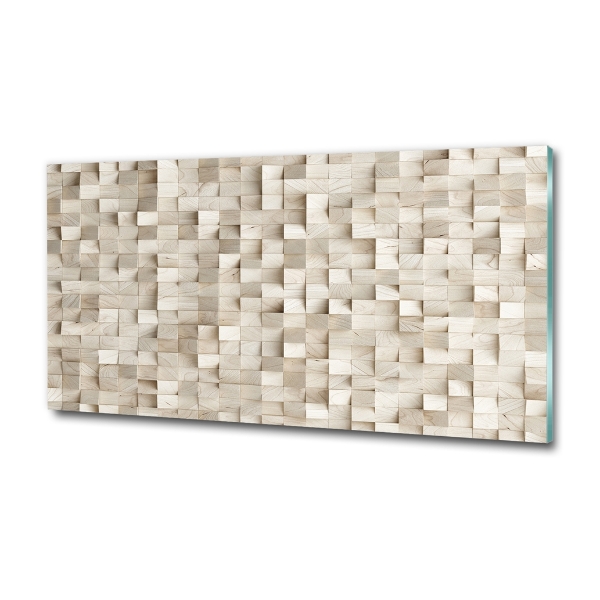 Quadro in verde Cubi di legno