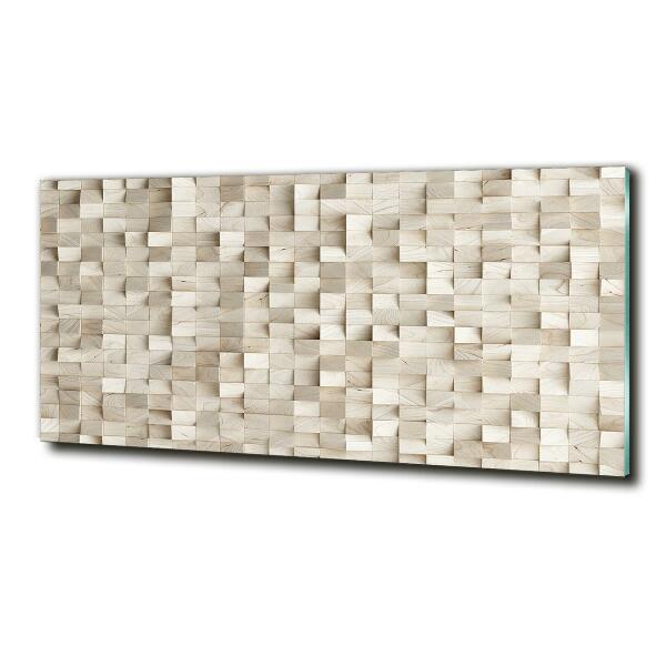 Quadro in verde Cubi di legno